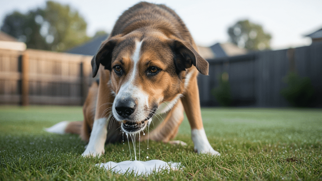 Cachorro Vomitando Espuma Branca: O que Fazer? 1 Imagem de cachorro vomitando espuma branca